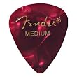 Fender 351 Premium Celluloid Guitar Picks, 12 Pack, Red Moto, Medium
