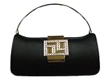 Satin Rhinestone Handmade Evening Bag/purse