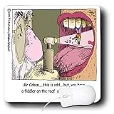 Londons Times Funny Medicine Cartoons - Fiddler On The Roof Of Your Mouth - Mouse Pads
