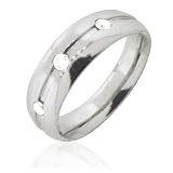 0.25cttw Natural Round White (SI-Clarity,GH-Color) Diamond Men Band in 14k White Gold.