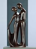 Produkt-Bild: Gilde Skulptur Francis MIT SCHWUNG braun 30924