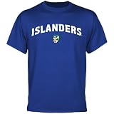 NCAA Texas A&M Corpus Christi Islanders Mascot Logo T-Shirt - Royal Blue (Small)