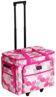 Creative Notions XXL Sewing Machine Trolley in Pink Grey Floral