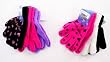 Hannah Montana Girls Assorted Colors Pack of 3 Pairs Winter Gloves