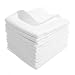 12x 100% Cotton Baby Muslin Squares Cloth Reusable Nappy Bibs Wipes-various colour 70 x 70cm-White