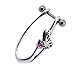 Pink Butterfly Wings Sterling Silver Cartilage title=