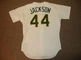 1989 Reggie Jackson Oakland Athletics Authentic Home Jersey - Game Used MLB Jerseys