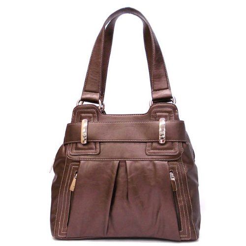 Dark Brown Berlin Tote/ Handbag on Travel Gear Bag Travel Gear Bag Dark Brown Berlin Tote/ Handbag