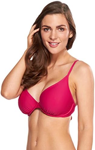 Body Glove Women's Smoothies Solo D-Cup Bikini Top, Azalea, DD