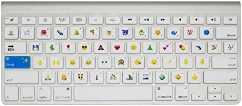 Luoful - Emoticons Series US Layout Keyboard Cover Silicone Skin for MacBook Pro 13" 15"17" (with or w/out Retina Display) iMac and MacBook Air 13" and iMac Wireless Keyboard - Emoticons
