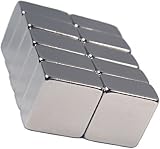 Buy 10 Neodymium Magnets 1 2 x 1 2 x 1 4 inch Block N48 by Emovendo