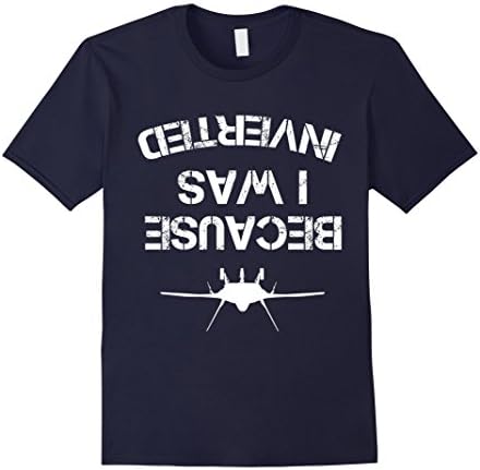 Men's Because I Was Inverted Shirt XL Navy