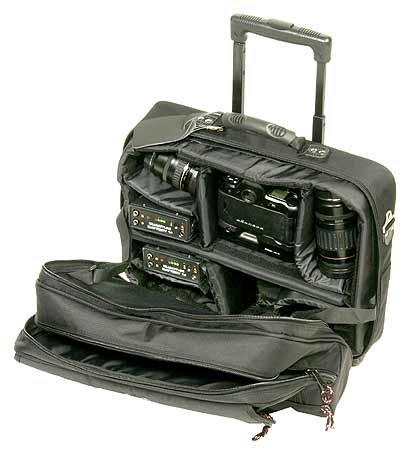 Porter Case - RS260 - Rolling Softie 260 Camera Case Softside Photo Divder Computer Luggage - Black - Large