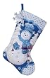 Bucilla Snowflake Snowman Stocking Felt Appliqu&eacute; Kit, 18-Inches Long