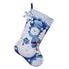 Bucilla Snowflake Snowman Stocking Felt Appliqu� Kit, 18-Inches Long