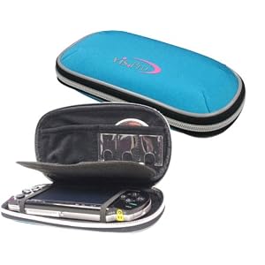 2 New blue Vis.Pro Neoprene PSP Cases
