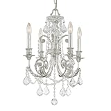 Crystorama Lighting 5114-OS-CL-MWP 4 Light Regis Mini Chandelier