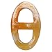 Mary Crafts Buffalo Horn Scarf Ring Oval Scarf Ring Handmade 2.17