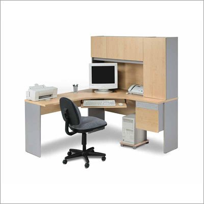 Bestar 8360-+-16 Classic Corner Computer Work Station Finish: Granite & Graphite