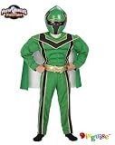 Power Ranger Green Muscle Costume: Boys Size 4-6