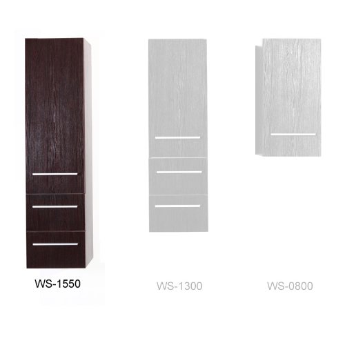 BELLAGIO Badmöbel Schrank WS-1550 coffee/40x155