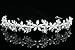 Handmade Pearl Flower Crystal Leaf Headband Tiara