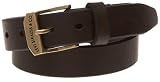 Levi's Boys 8-20 25Mm Leather Logo Buckle Belt,Brown,Large