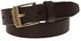 Levi's Boys 8-20 25Mm Leather Logo Buckle Belt,Brown,Large