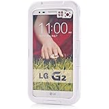 Digitalmedia01 Premium 8-Meter Waterproof Shockproof Protective Case Cover for All At&t, Sprint,T-Mobile LG G2 D800 D802 D803 LS980 - Retail Packing(White)
