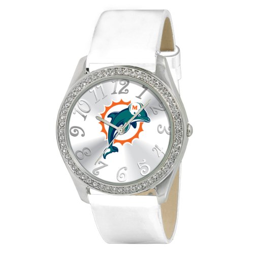 Game Time Women's NFL-GLI-MIA Glitz Classic Analog Miami Dolphins Watch