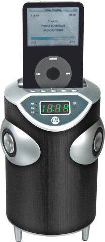 CTA Digital Sound Alarm Clock Speaker System for iPod (Black)
