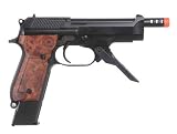 KWA M93R Blowback Gas Powered Airsoft Gun - Black / Brown