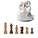 WE Games French Staunton Wooden Chess Pieces, Weighted, Handpolished, Sheesham Wood, 2.5 inch King