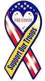 Support Our Troops Magnet - red white and blue