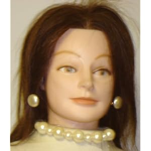 Graduated Ivory Pearl Short Chain Choker Necklace and Earrings