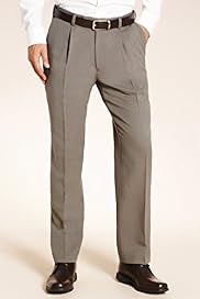 Crease Resistant Single Pleat Donegal Trousers