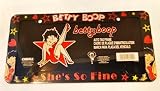 Betty Boop Glitter License Plate Frame