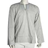 Mens Long Sleeve Casual Cotton Shirt Kurta India Chest 46 inches