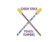 CHEWY STIXX PENCIL TOPPER TUBES