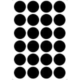 Wallies Peel & Stick Vinyl Wall Decals, Set of 24 Chalkboard Dots Removable Stickers