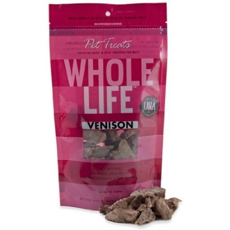Whole Life Pet Products Pure Meat All Natural Freeze Dried Venison Treats, 2-Ounce