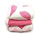 Washcloths - 3 Pack - Cozy Baby Washcloths - Pink - Muslin Bamboo Washcloths