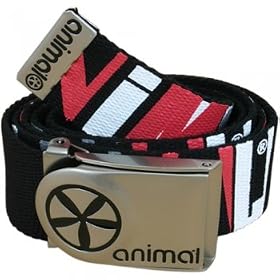 Animal Womens Quads Corp Webb Belt - Black