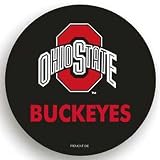 Ohio State Buckeyes Black Spare Tire Cover - College Tire Covers