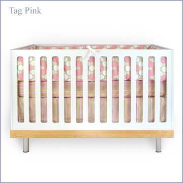Baby Star Girl Crib Bedding (Color/Print=Four Square Pink)