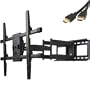 VideoSecu Plasma LCD TV Articulating Dual Arm Wall Mount for 37-60" Display