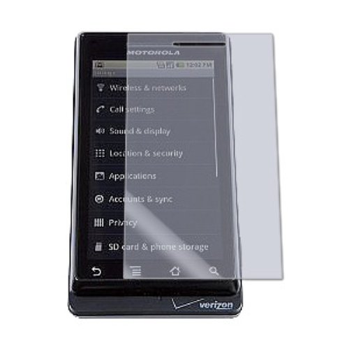 Amzer Super Screen Protector with Cleaning Cloth for Motorola DROID A855 (Clear)