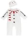 A&J Design Baby Boys' Christmas Fun Outfit Jumpsuit with Hat