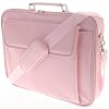 15 - 17 inch Pink Faux Leather Laptop Bag with Strap