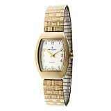 Peugeot Womens 418G Gold-Tone Expansion Watch